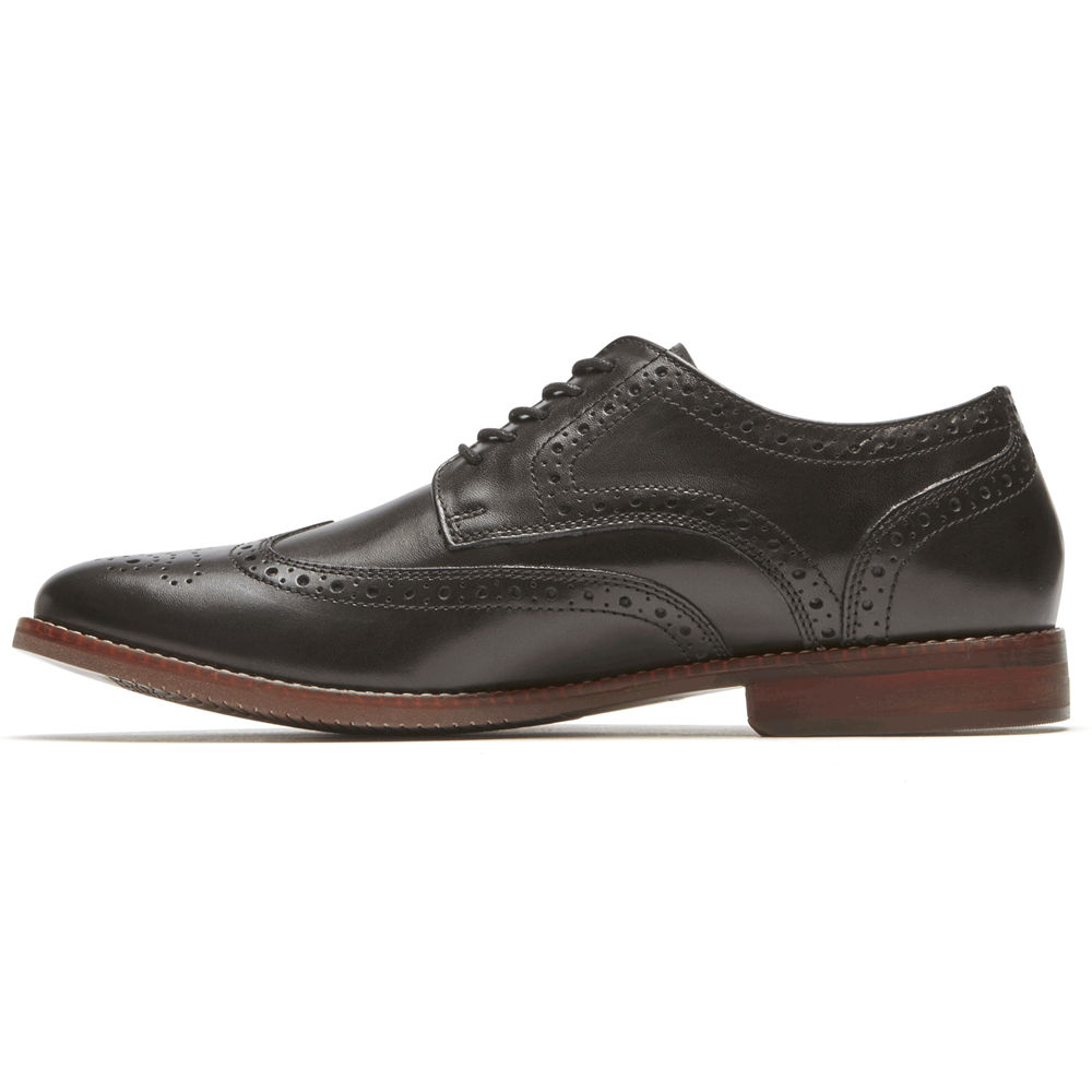 Sapatos Lace Ups Rockport Homem Pretas - Style Purpose Wingtip - 16483NQXJ